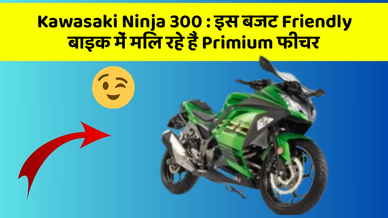Kawasaki Ninja 300: इस बजट Friendly बाइक में मिल रहे हैं Primium फीचर